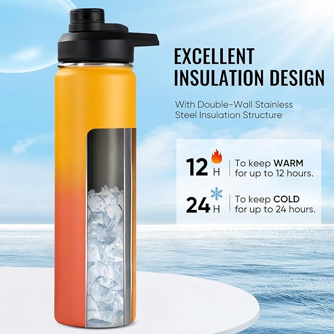 Fijinhom 24 oz Insulated Water Bottle - Image 2