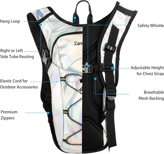 Reflective Hydration Backpack, Hydration Pack - Image 3