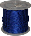 T.W . Evans Cordage 5/8" X 200' Blue Solid Braid Propylene MFP Derby Rope by Unknown