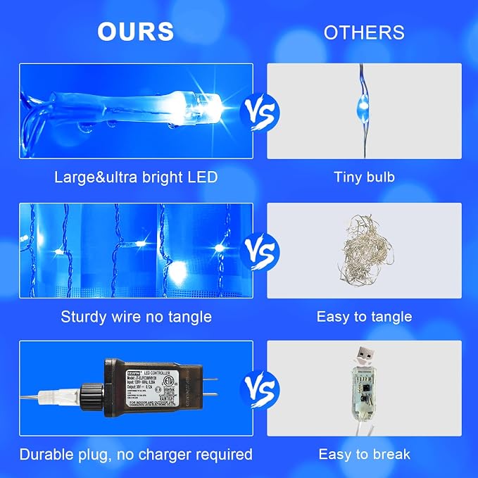 JMEXSUSS 300LED Curtain Lights - Image 7