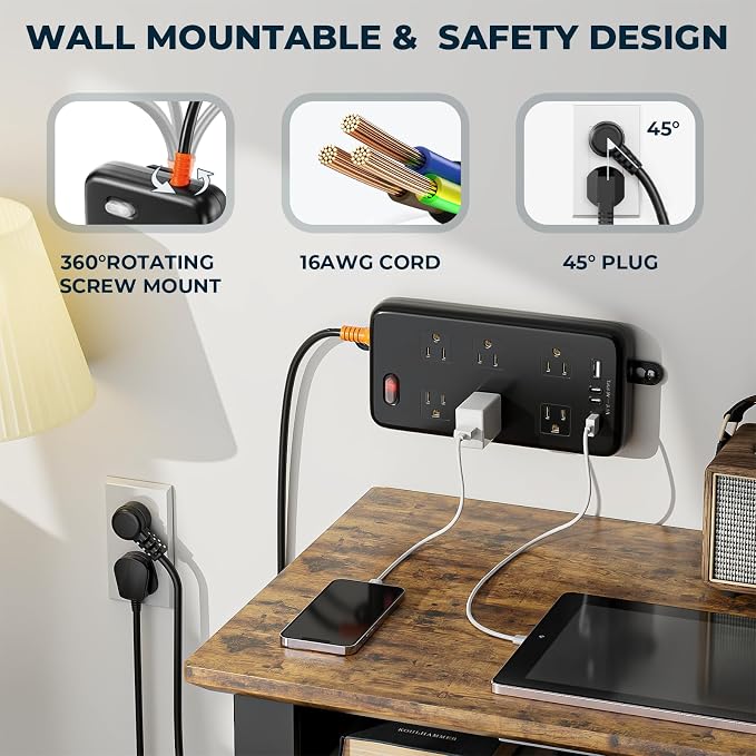 Outdoor Power Strip Weatherproof, IPX6 Waterproof Surge Protector - Image 7