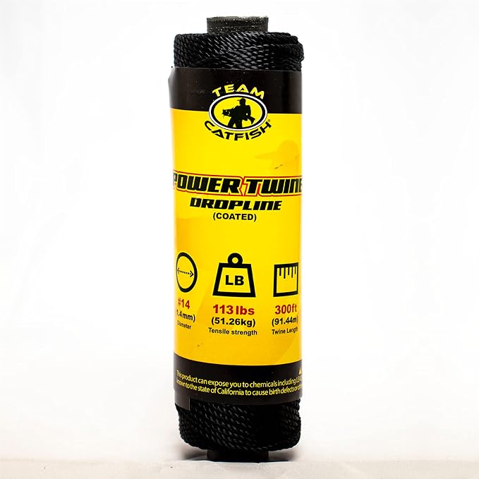 Team Catfish Power Twine – Coated Nylon Bank Line by TeamCatfish