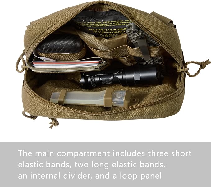 Tactical Admin Pouch Laser Cut MOLLE EDC Tool Organizer - Image 4