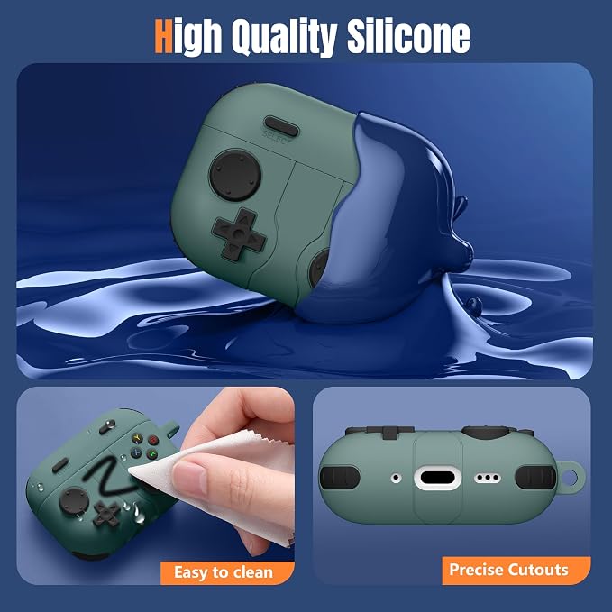 Getino Game Case for AirPods Pro 3 Case 2025, Shockproof Silicone Cover for - Image 4