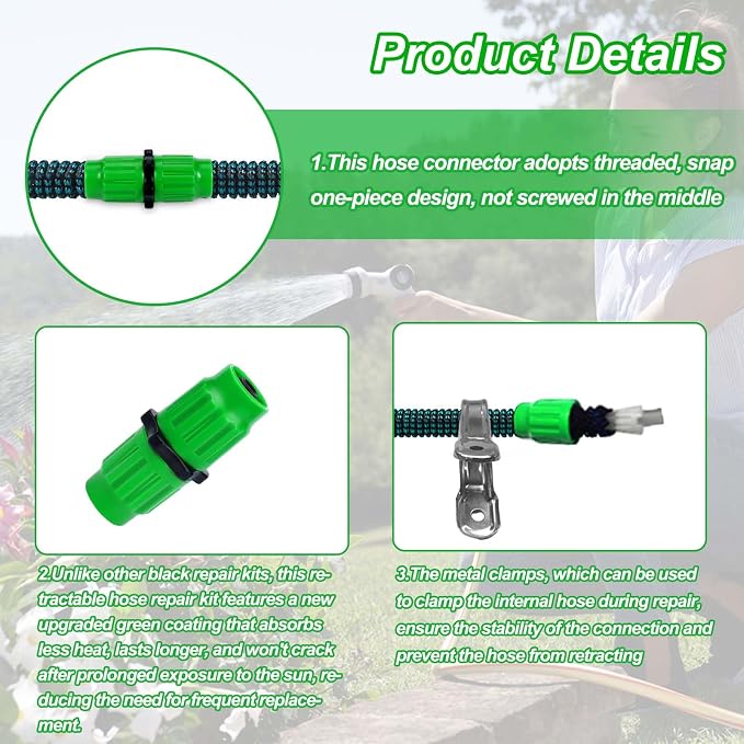 Vodolo Expandable Garden Hose Repair Kit - Image 5