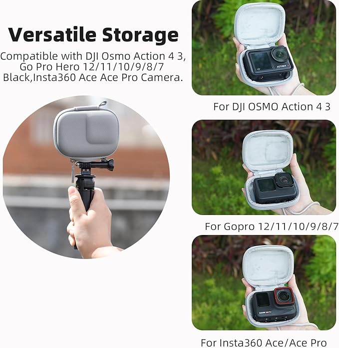 Carrying Case for DJI Osmo Action 5 Pro/4/3, Small Storage Bag for GoPro - Image 2