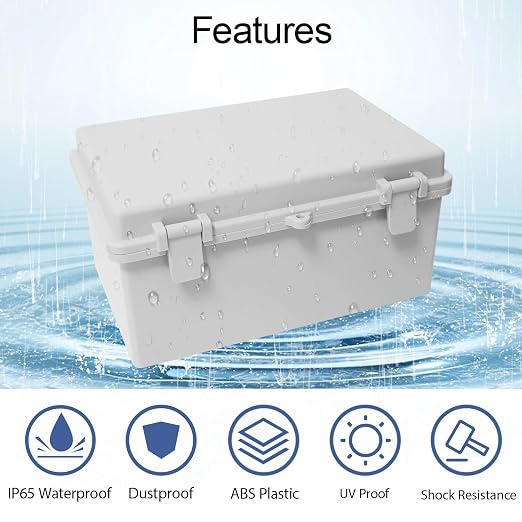 Junction Box ABS Plastic IP65 Waterproof Dustproof Universal Electrical - Image 3