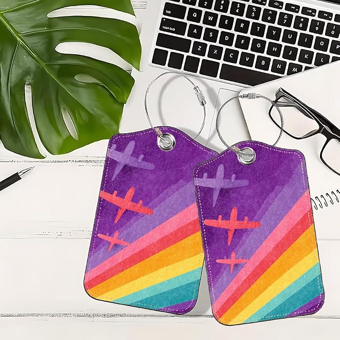 2Pcs Retro Airplane Luggage Tags - Image 5