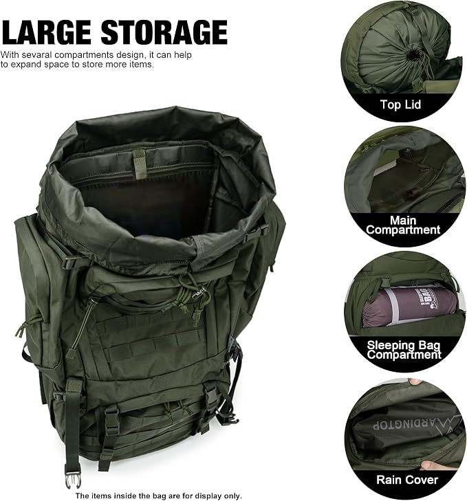 Mardingtop 60L Military Internal Frame Backpack - Image 4