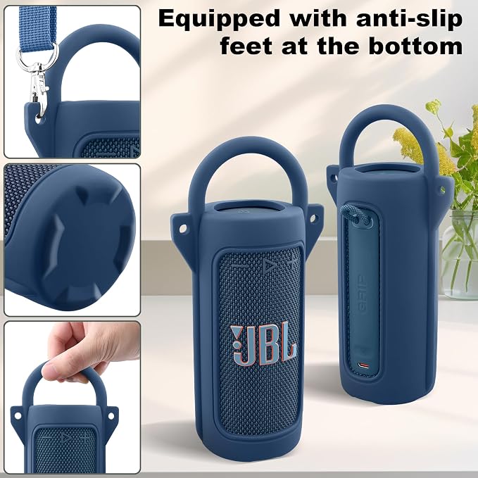 for JBL Grip Portable Waterproof Speaker Silicone Case, Portable Travel Soft - Image 4