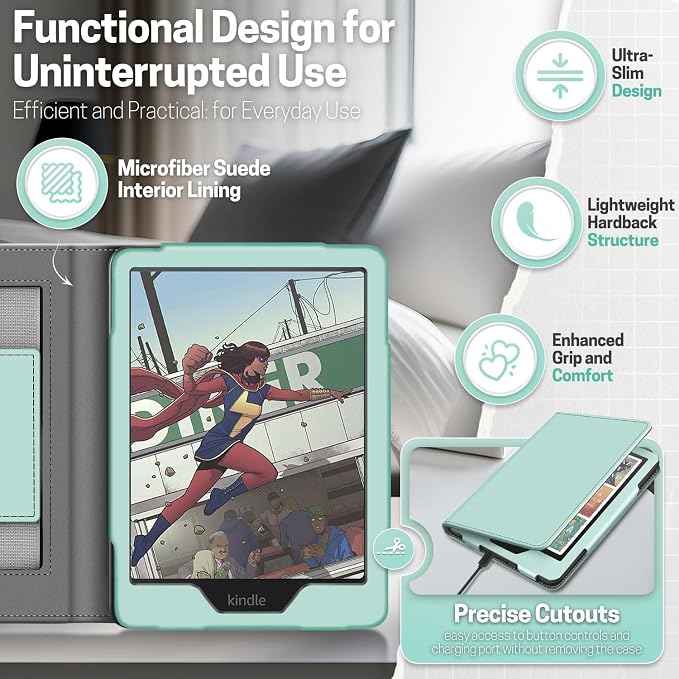 TNP Stand Case for Kindle Paperwhite 12th Generation 2024 / Kindle Colorsoft - Image 9