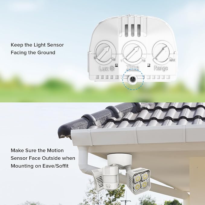 SANSI 7000LM Motion Sensor Outdoor Lights, Brightness LED Flood Lights Outdoor - Image 5