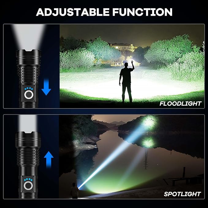 Lylting 2 Pack Rechargeable LED Flashlights High Lumens, 000LM Super Bright - Image 6