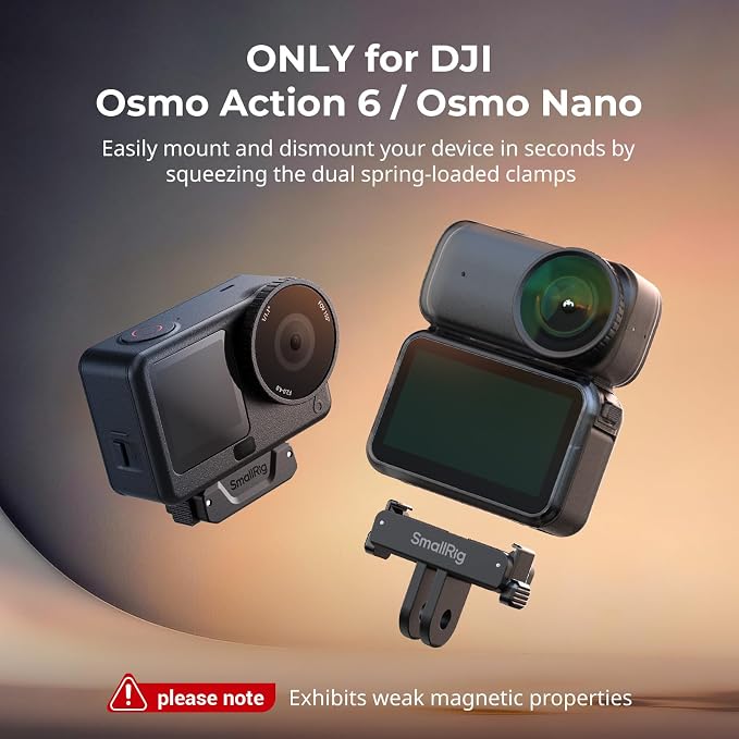SmallRig Action 6 / Nano Magnetic Quick-Release Adapter Mount - Image 2