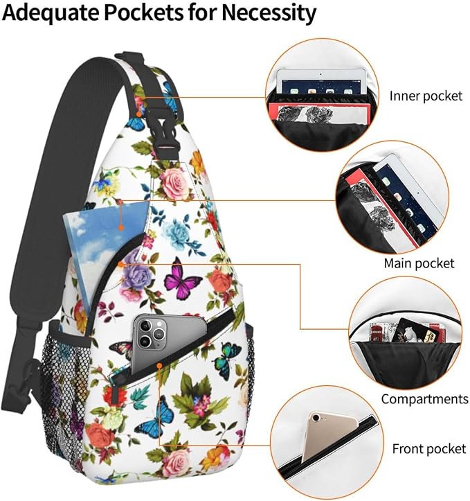 Sling Backpack For Men Hiking Daypack Crossbody Shoulder Bag Travel Chest Pack - Image 7