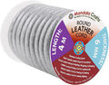 Mandala Crafts Round Genuine Silver Leather Cord by MandalaCrafts