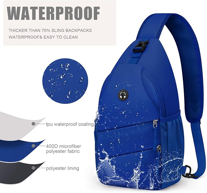 Pritent Crossbody Bags for Women Men Trendy Sling Bag Backpack Casual Chest Bag - Image 4