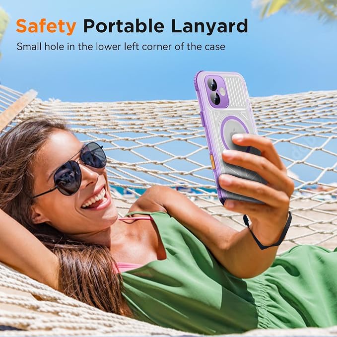 WIFORT for iPhone 16 Waterproof Case, Fit for Magsafe Full Body Magnetic - Image 7