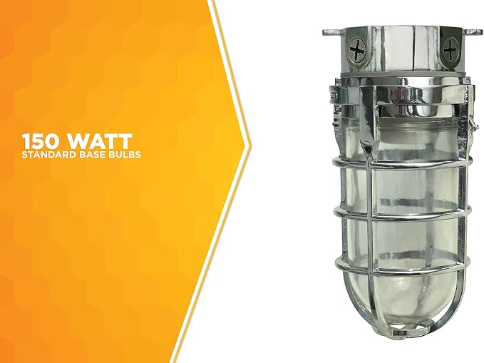 Woods L1706CH Vandal Resistant 150W Incandescent Security Light, Ceiling Mount - Image 6
