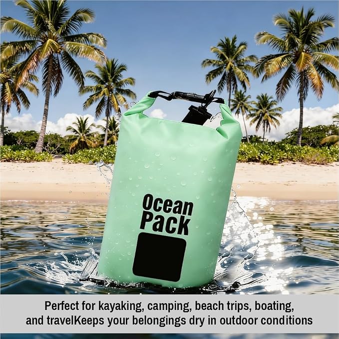 Waterproof Dry Bag Backpack Set of 3 – PVC Roll Top Waterproof Bags - Image 4