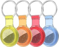 Compatible with AirTag Holder Case Keychain 4 Pack, by HATALKIN