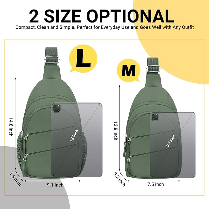 Tuwubi Crossbody Bags for Women, Sling Bag for Men, Small Hiking Backpack Anti - Image 8