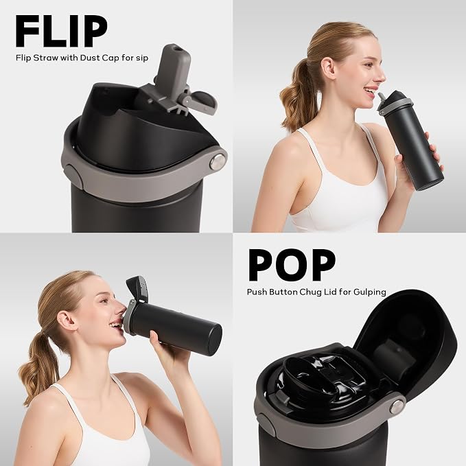 24 oz Stainless Steel Water Bottle - Image 2