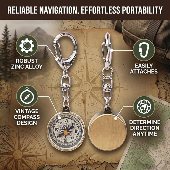 Pocket 2Pcs Outdoor Keychain Keychain - Image 2