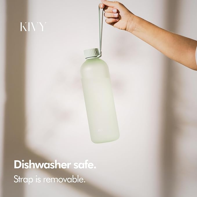 KIVY Large Water Bottle 50oz Fits Backpack & Cupholder - Image 3