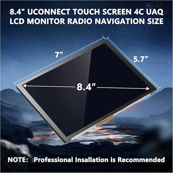 Replacement 8.4" Uconnect 4C UAQ LCD Monitor Touch-Screen, Radio Navigation New - Image 6