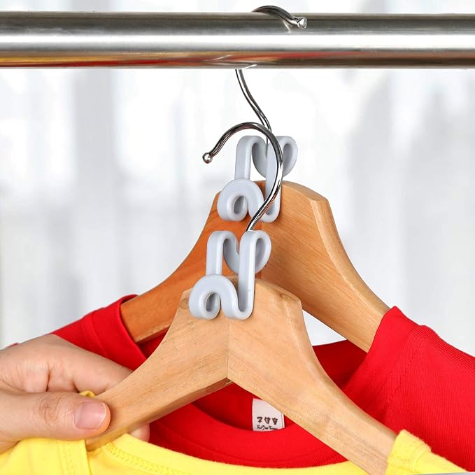 Mlici Clothes Hanger Connector for Clothes Organizing, 60 Pack Space Saving - Image 3