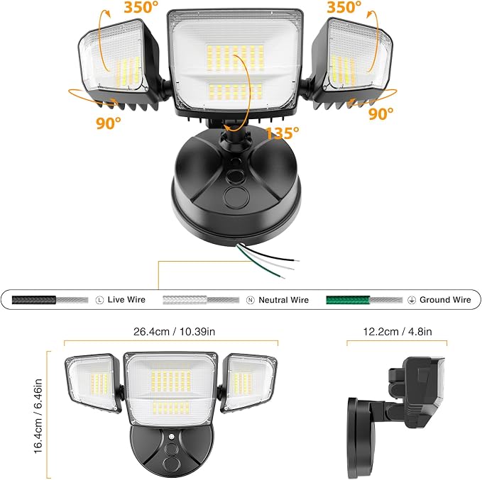 Onforu 65W Smart LED Flood Lights Outdoor, 6500LM Brightness Adjustable - Image 9