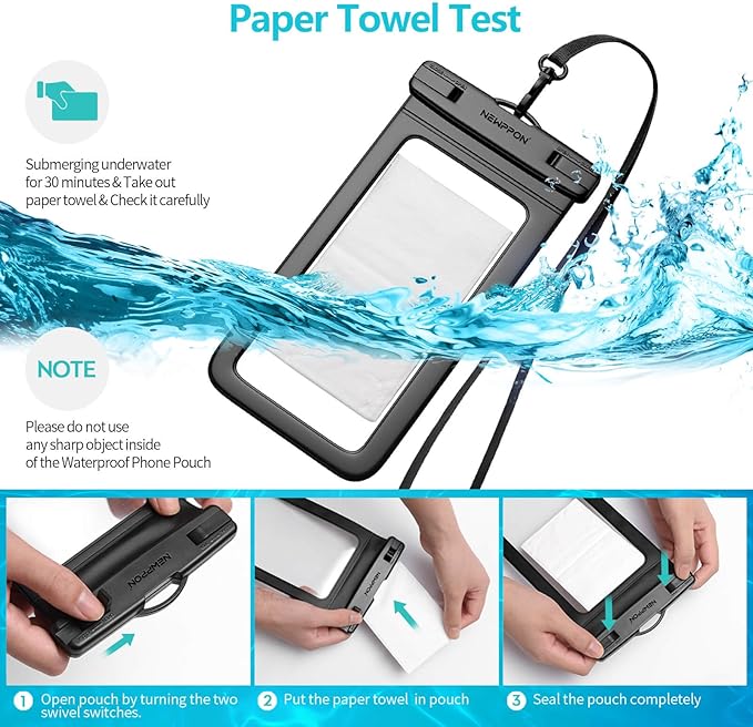 6 Pack 8.5“ Waterproof Cell Phone Pouch - Image 5