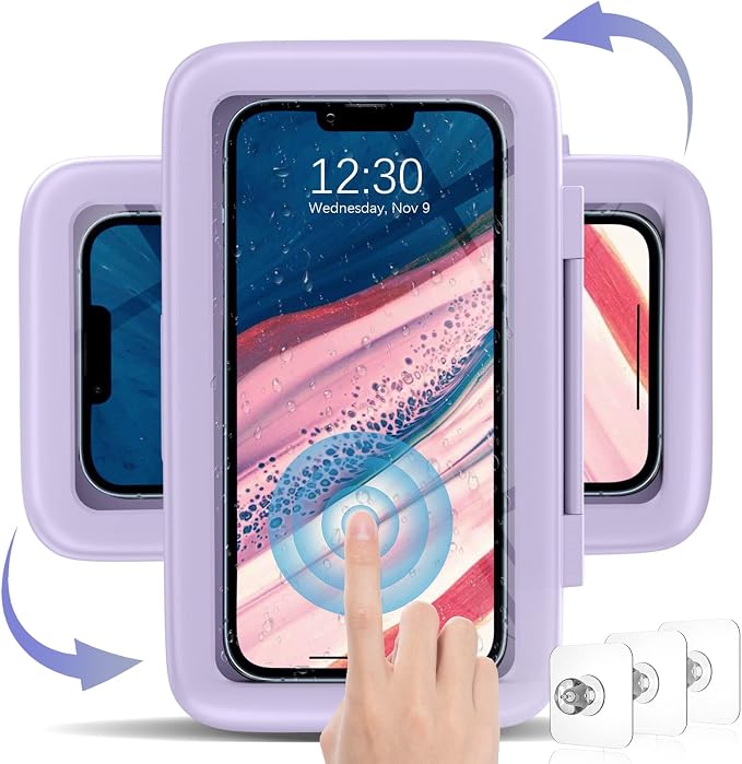 LC-dolida Shower Phone Holder Waterproof 480 Rotation Phone Stand Case Mount by LC-dolida