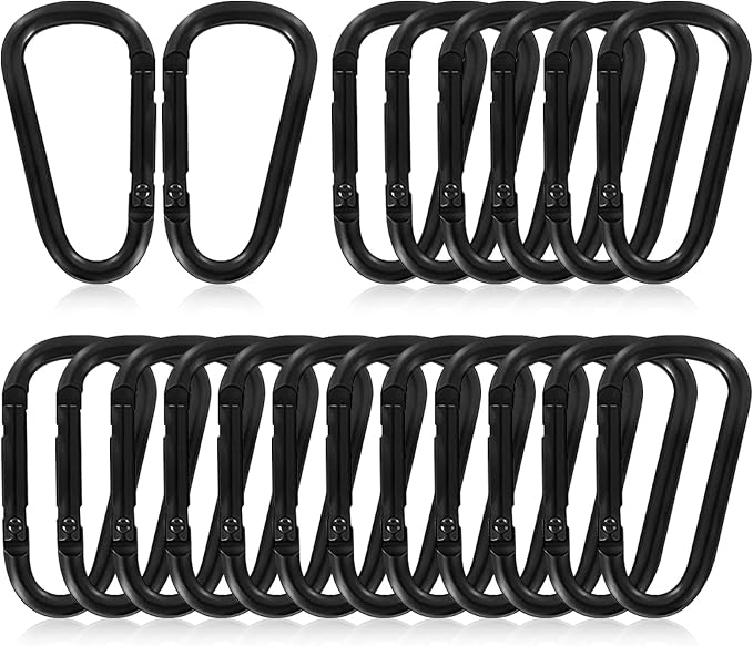 Carabiner Clip, Aluminum Carabiner D Ring Hook Keychain Clip by XHAMXE