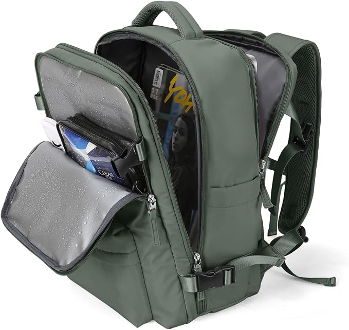 WONHOX Large Travel Backpack Carry on Flight Approved Laptop Work Business by WONHOX