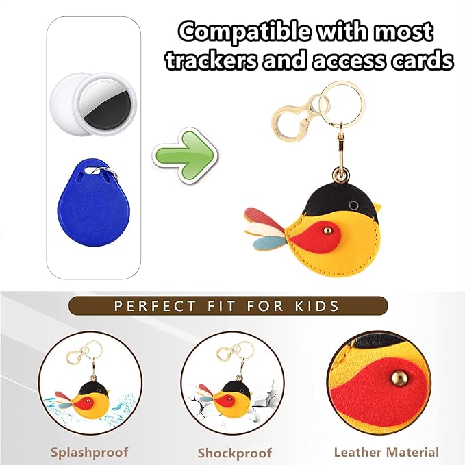 BORKUANA Leather Keychain Holder Case Compatible - Image 4