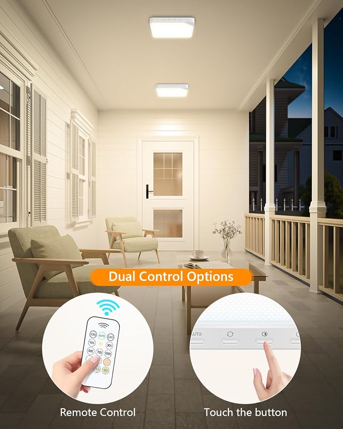 Rechargeable 6W Motion Sensor Ceiling Light Indoor, Wireless Magnetic Stick on - Image 7