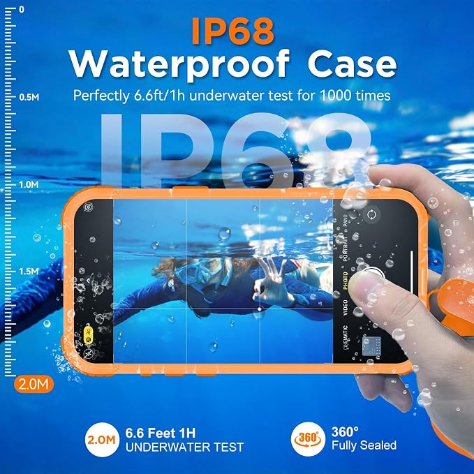 WIFORT for iPhone 17 Pro Waterproof Case, - Image 3