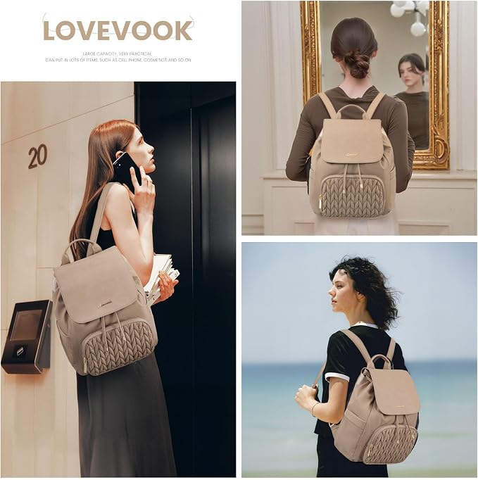 LOVEVOOK Backpack Purse for Women, Small Backpack for Women for Travel Work - Image 7
