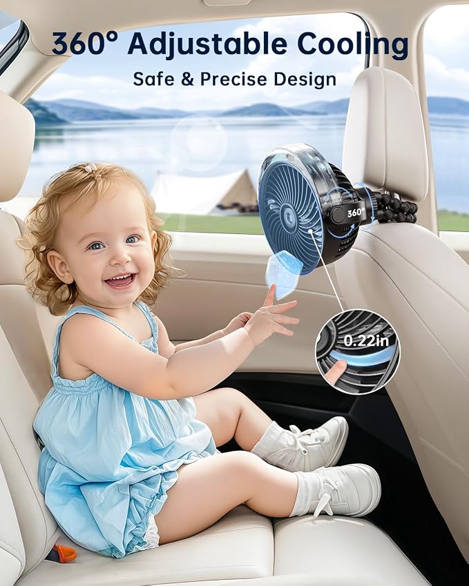 SWEETFULL Misting Stroller Fan – Portable Baby Fan - Image 6