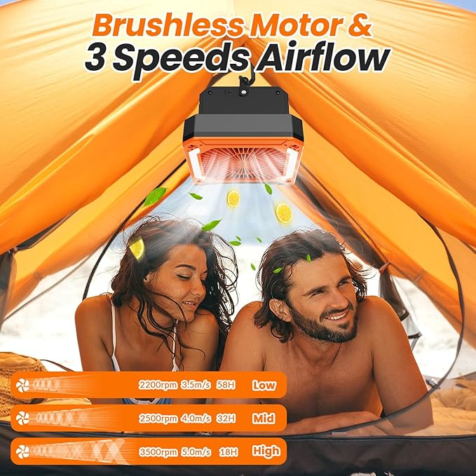 20000mAh Portable Fan Rechargeable - Image 2