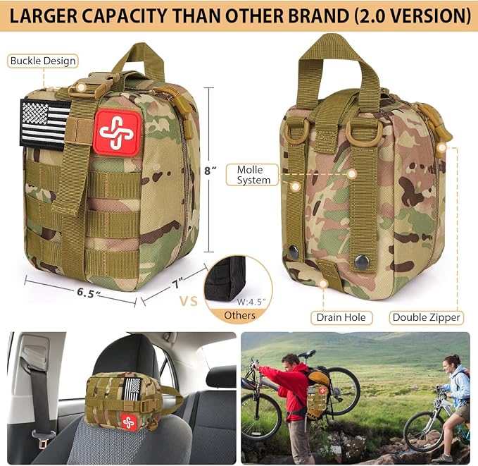 Survival Kit, Emergency Kit for Earthquake, Outdoor Adventure, Gifts for Men - Image 2