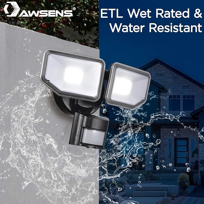 40W LED Security Lights Motion Sensor Light Outdoor, 180 Degree, 4000 LM Motion - Image 2