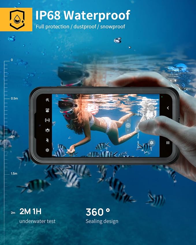 Lanhiem for Samsung Galaxy A37 A36 Phone Case, IP68 Waterproof Dustproof - Image 2