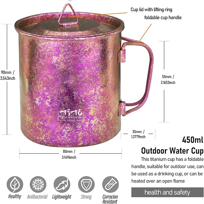 TiTo Titanium Cup Titanium Pot - Image 2