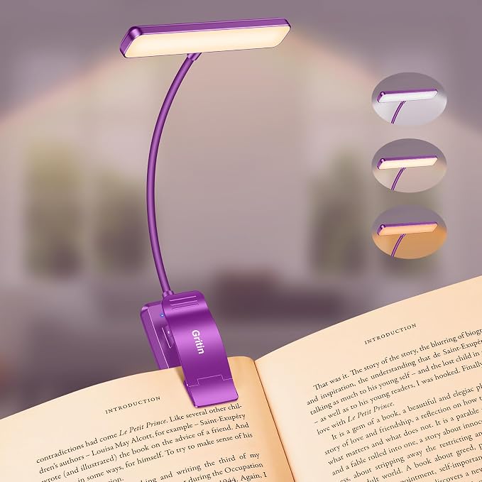 Gritin 19 LED Rechargeable Book Light by Gritin