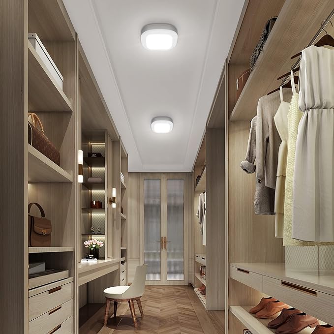 WhitePoplar Motion Sensor Ceiling Light Battery Operated, Wireless Motion - Image 4