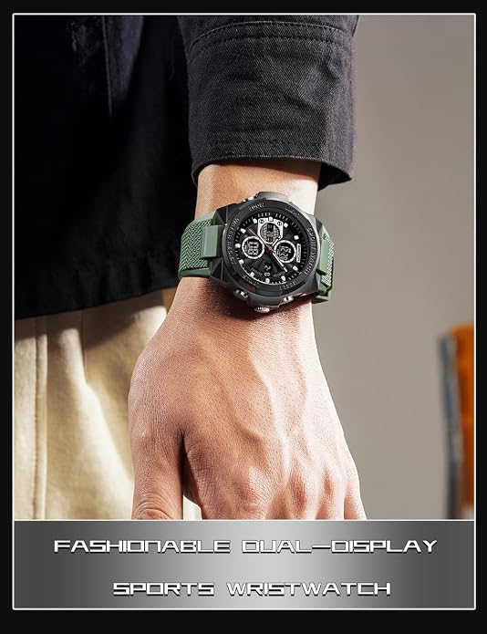 FANMIS Mens Military Multifunction Digital LED Watch Electronic Waterproof - Image 3