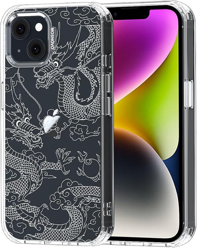 MOSNOVO for iPhone 13/14 Case | Military Grade 6.6ft Drop Tested | Clear by Mosnovo